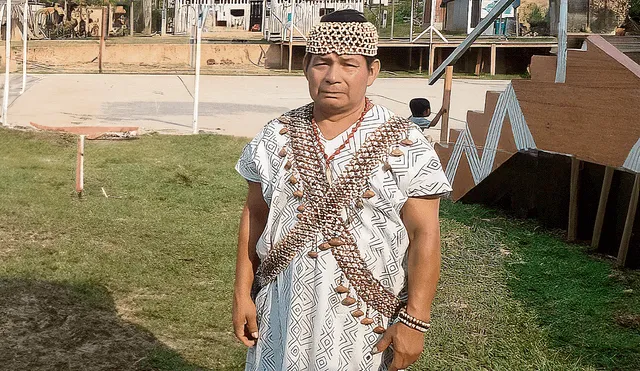 Líder nativo. Marcelino Tangoa, apu de Unipacuyacu. Foto: difusión