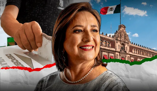 La candidata opositora se ubica segunda en las encuestas para la presidencia de México en las elecciones 2024. Foto: composición LR