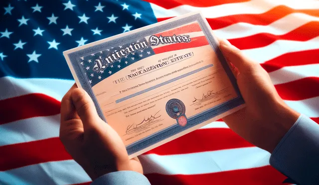 Para realizar trámites en Estados Unidos, es indispensable tener el certificado de Naturalización. Foto: IA/GPT