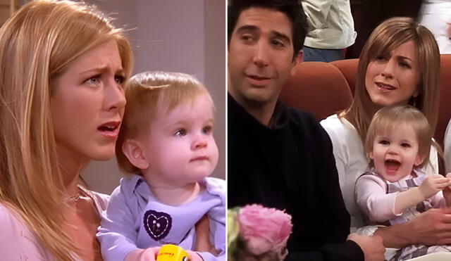 Emma, la hija de Ross y Rachel, nació al final de octava temporada de 'Friends'. Foto: composición LR/NBC