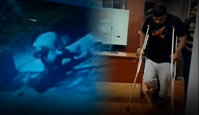 Hombre terminó en muletas después del error que tuvo su cómplice. Foto: composición LR/América Televisión