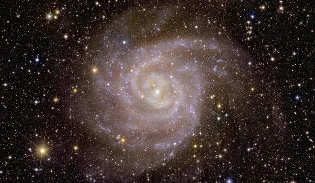 El telescopio espacial Euclid captó una galaxia en espiral. Foto: ESA