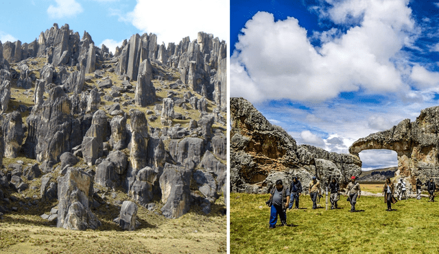 El Bosque de Piedras de Huayllay está ubicado en la región de Pasco. Foto: composición LR/Viaja por Perú/Mochilea Perú Travel