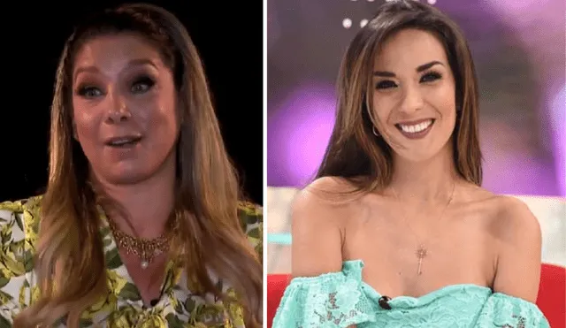 Sofía Franco y Silvia Cornejo tuvieron un tenso incidente luego de que la periodista le preguntara a la ex reina de belleza sobre su divorcio. Foto: Composición LR/Captura América TV/difusión