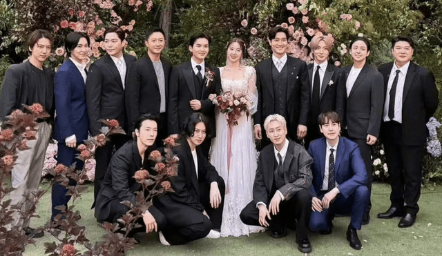 Super Junior, el grupo que debutó en 2005, se volvió a reunir para celebrar la boda de Ryeowook. Foto: composición LR/x/uramkyu03
