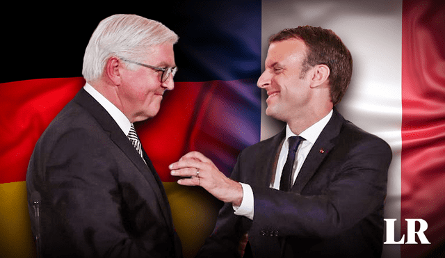 El presidente francés visita Alemania después de 24 años. Foto: composición LR/AFP