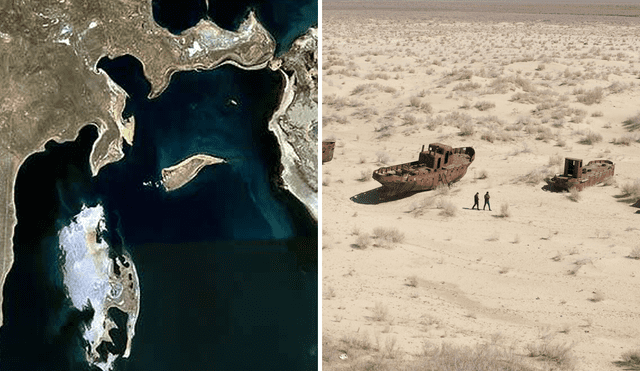 El ecosistema del mar de Aral se deterioró. Foto: composición LR/El Debate