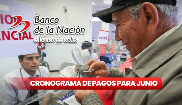 Desde el lunes 10 hasta el jueves 13 de junio se realizará el pago de pensiones a los jubilados del régimen 19990. Foto: composición LR/Andina/BancoDeLaNación