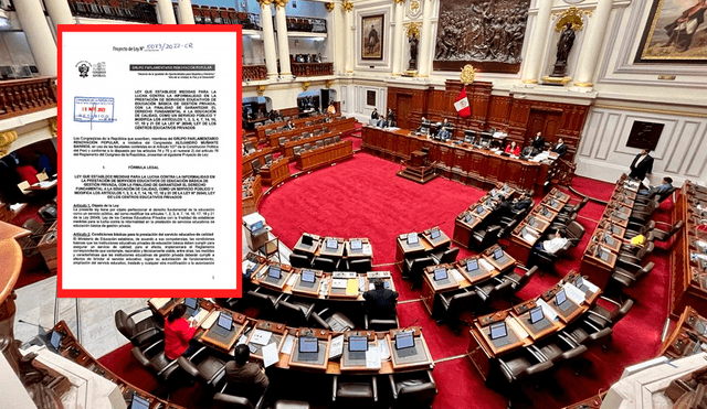 Proyecto de ley instala el debate sobre mecanismos en la fiscalización de los servicios educativos. Foto: composición LR/PL/Congreso