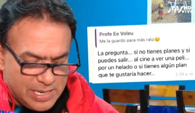 Farid Ode se mostró indignado por lo suscitado en su hogar y pidió a las familias tener cuidado con el denunciado. Foto: ATV