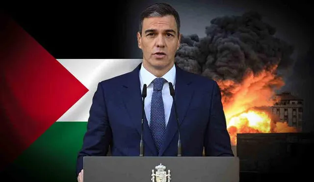 Pedro Sánchez señaló que la postura de España de reconocer a Palestina como Estados no busca perjudicar a Israel. Foto: composición LR/AFP