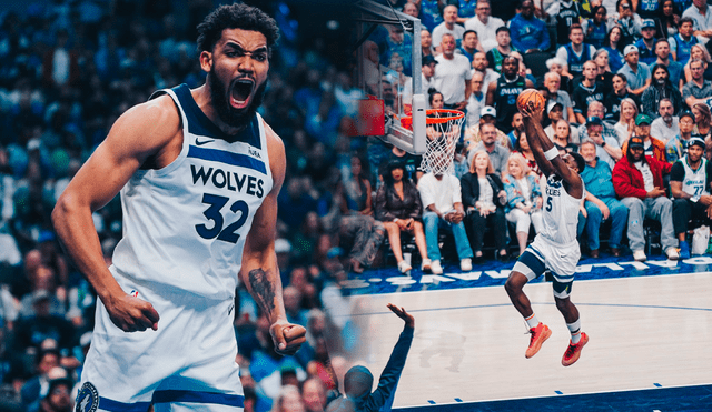 Wolves derrotó por primera vez a Dallas y descontó la serie 1-3 a favor de los Mavs. Foto: composición LR/Wolves