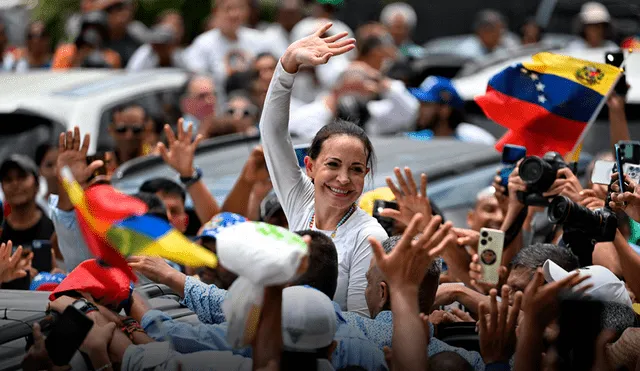 María Corina Machado indicó que es tiempo de "unificar a nuestra familia". Foto: AFP