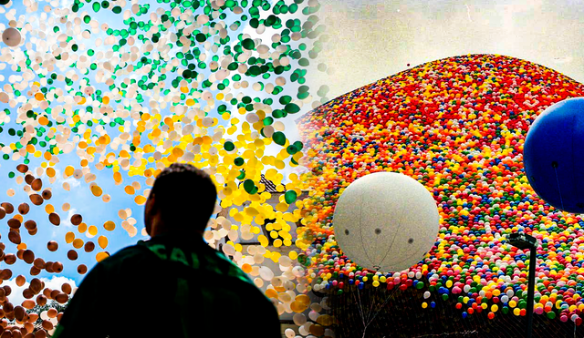 Los globos son uno de los mayores causantes de la contaminación del medio ambiente. Foto: composición LR/Santo Tomé al Día