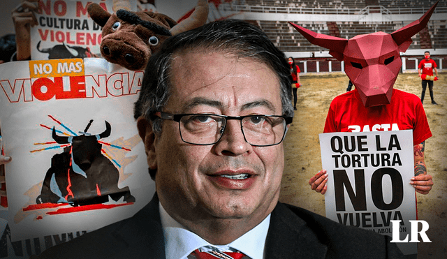 La nación liderada por Gustavo Petro, prohibió la corrida de toros. Foto: composición Jazmin Ceras/LR/AFP