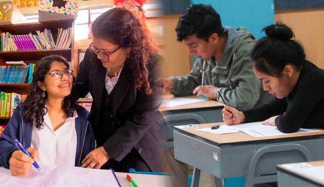 Los ganadores de la Beca Hijos de Docentes pueden elegir las instituciones públicas o privadas en las que deseen estudiar.  Foto: composición LR/Andina