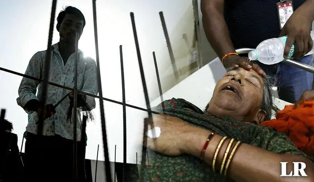 Las altas temperaturas en la India ha generado que varias personas sean ingresadas a los hospitales por deshidratación. Foto: composición LR/AFP
