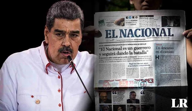 El Nacional se enfrenta a la constante persecución del régimen de Nicolás Maduro, iniciada en 2015. Foto: composición LR/AFP