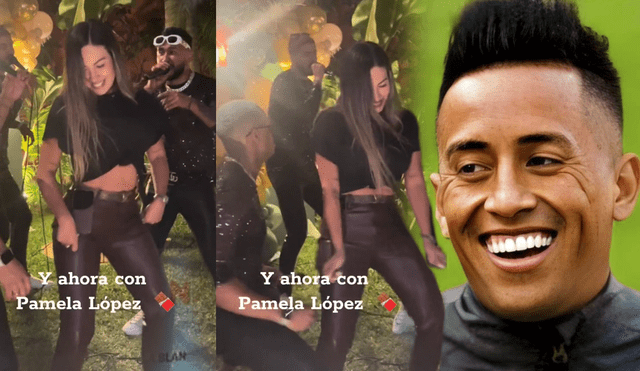 Christian Cueva y Pamela López fueron captados juntos en el cumpleaños de 'Doña Peta', pese a rumores de distanciamiento. Foto: composición LR/TikTok/conquistadores de la salsa