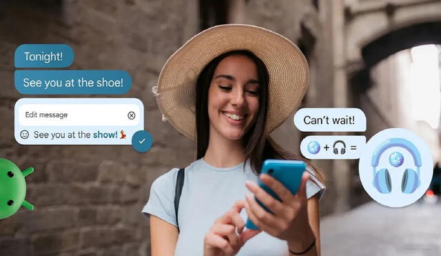 Ahora Android permitirá editar mensajes y crear nuevos emojis. Foto: Google