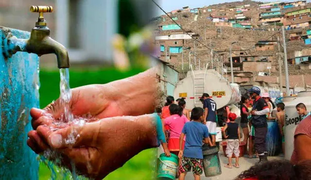 Las familias peruanas serán abastecidas con agua a través de diversas soluciones no convencionales, como cisternas, tanques comunales y plantas potabilizadoras portátiles. Foto: composición LR/Andina