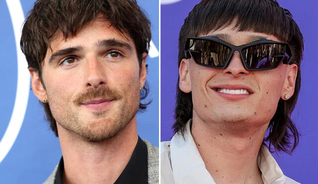 El cantante mexicano Peso Pluma fue comparado con el actor de 'Euphoria', Jacob Elordi. Foto: composición LR/EFE