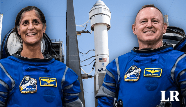 Los astronautas Butch Wilmore y Suni Williams están a cargo de la primera prueba de vuelo tripulado de Starliner. Foto: composición LR de Fabrizio Oviedo / NASA