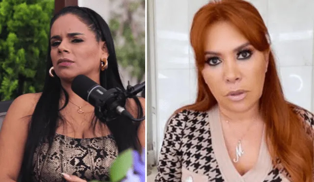 Giuliana Rengifo y Magaly Medina iniciaron una enemistad pública luego de que la cantante iniciara un romance con Alfredo Zambrano. Foto: Composición LR/Captura Youtube/Magaly Medina/Instagram