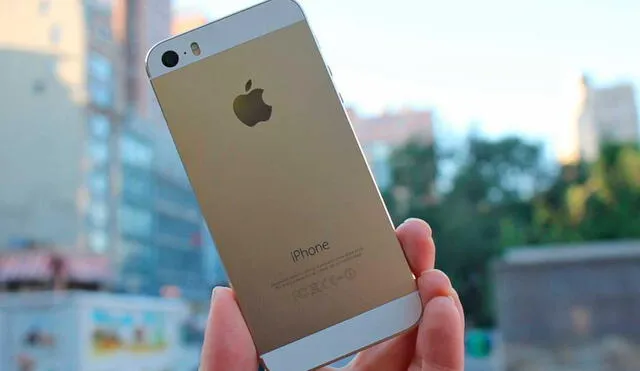 Así luce la parte trasera del iPhone 5s. Foto: ABC News