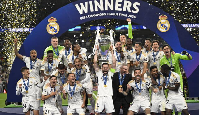 Real Madrid se consagró campeón de la UEFA Champions League tras vencer al Dortmund. Foto: AFP