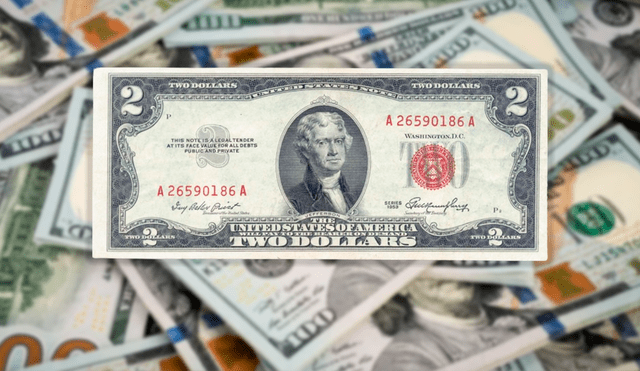 La colección de los billetes de dos dólares son los más deseados por los coleccionistas de la numismática en Estados Unidos. Foto: composición LR/Ebay/Freepik