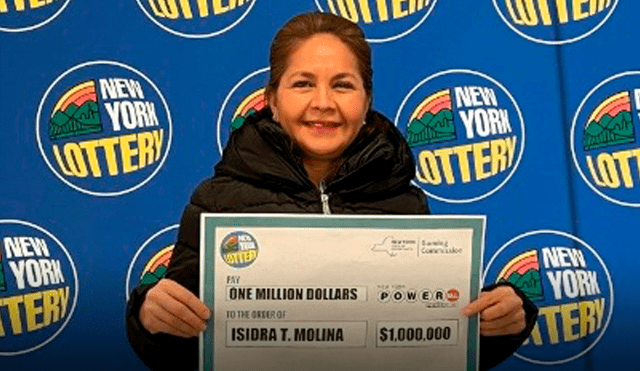 Isidra Molina no pudo cobrar la totalidad de su premio por temas legales. Foto: New York Lottery