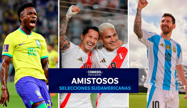 La selecciones sudamericanas enfrentarán grandes partidos como preparación para la Copa América. Foto: Conmebol