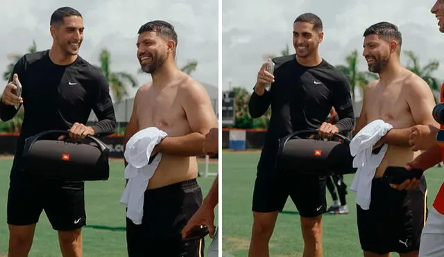 Pablo Sabbag se juntó con Sergio Agüero en Estados Unidos. Foto: captura/Pablo Sabbag