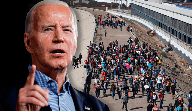 Joe Biden ordenó el cierre temporal de la frontera con México. Foto: composición LR