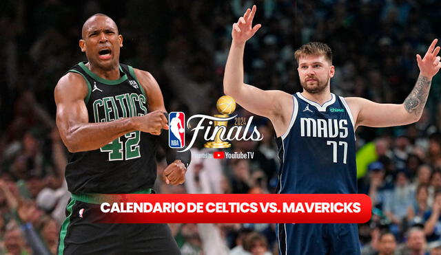 Boston Celtics vs. Dallas Mavericks se enfrentarán en las NBA Finals 2024 al mejor de 7 juegos. Foto: composición LR / AFP