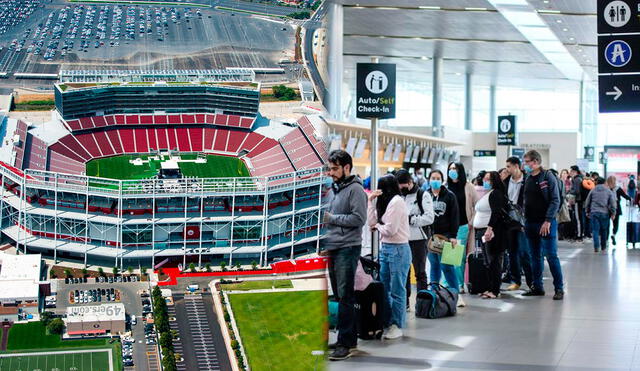 La selección colombiana debutará en la Copa América 2024 en el NRG Stadium. Posteriormente, visitará las instalaciones del State Farm Stadium y del Levi's Stadium. Foto: Composición LR/Copa América/América Económica