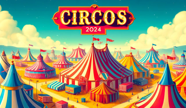 La temporada de circos 2024 se asoma. Conoce a cuáles puedes asistir con grandes descuentos. Imagen creada con la IA de Dall-E