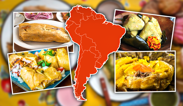 Los tamales son un platillo tradicional en muchos países de América Latina, cada uno con su propia versión única. Foto: composición Gerson Cardoso Rafael LR / portal Taste Atlas / Adriana Hernández