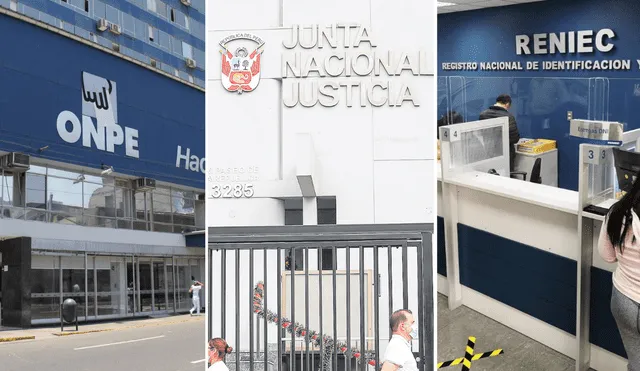 Golpe en curso para eliminar la JNJ y controlar la ONPE y el Reniec. Foto: difusión Golpe en curso para eliminar la JNJ y controlar la ONPE y el Reniec. Foto: difusión