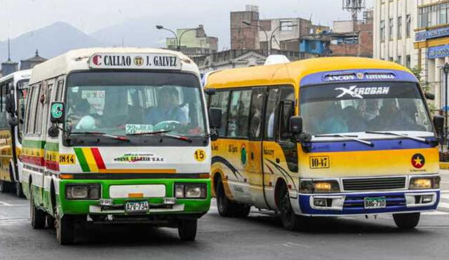 Las combis con más de 20 años serán retiradas en diciembre de 2025. Foto: MTC Las combis con más de 20 años serán retiradas en diciembre de 2025. Foto: MTC