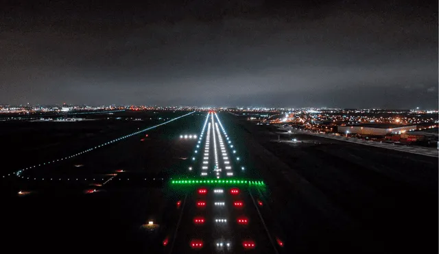 Pista del Aeropuerto Jorge Chavéz sufrió complicaciones este domingo. Foto: Aeropuerto Jorge Chávez