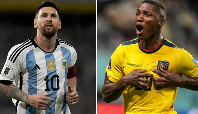 Lionel Messi y Moisés Caicedo serán titulares en el amistoso internacional. Foto: AFP