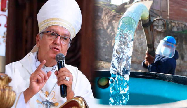 “¿Cómo es posible que se quiera privatizar la compañía del agua? (…) Cómo es posible que se hagan leyes que favorece a ciertas personas”, dijo el arzobispo de Lima. Foto: composición LR/Andina