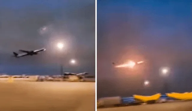 El Boeing 777 despegó a las 8:45 p.m. (hora local) y tuvo una hora de tensión en el aire. Foto y video: TV Perú