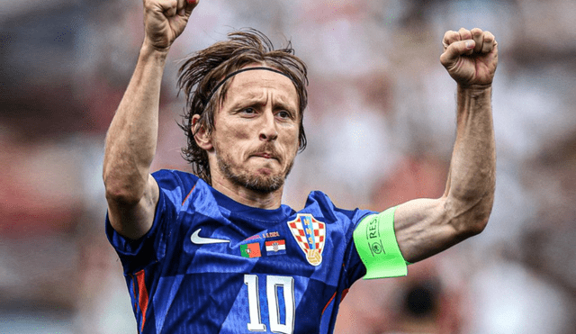 Luka Modric fue titular y anotó un gol con Croacia. Foto: ESPN