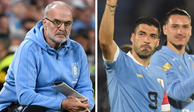 Marcelo Bielsa volvió a convocar a Luis Suárez tras no considerarlo para los amistosos de esta fecha FIFA. Foto: composición de LR/AFP