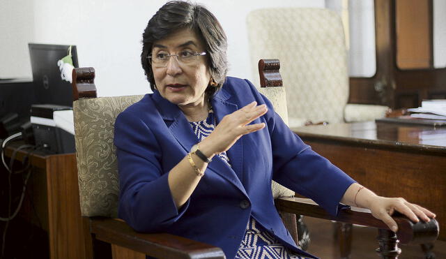 Marianella Ledesma fue expresidente del Tribunal Constitucional. Foto y video: La República