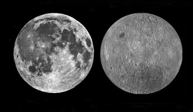 Las 2 caras de la Luna presentan características geológicas que las diferencian. Foto: Brown University