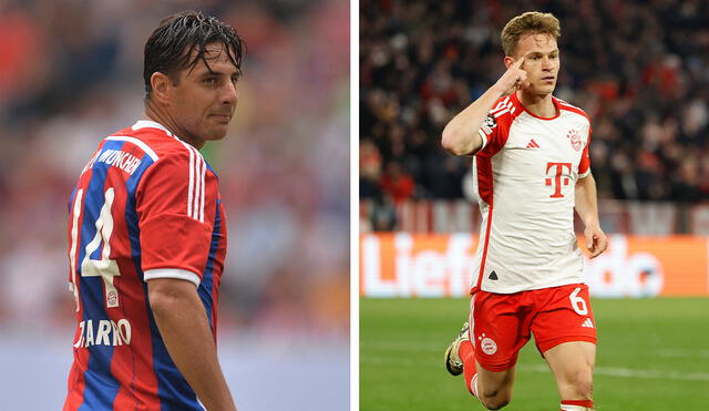 Claudio Pizarro compartió con Joshua Kimmich cuando iniciaba su carrera en Bayern Múnich. Foto: composición LR/AFP